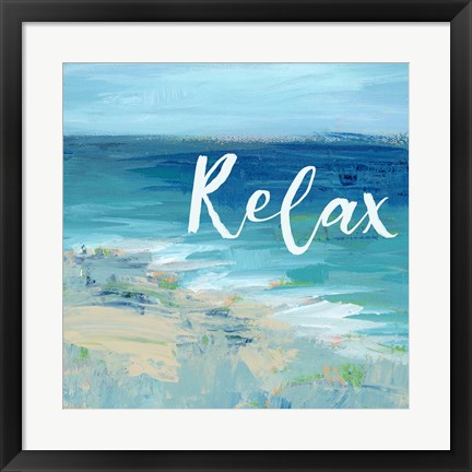 Framed Relax By the Sea Print