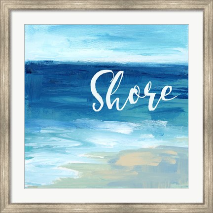 Framed Shore By the Sea Print