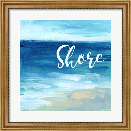 Framed Shore By the Sea Print
