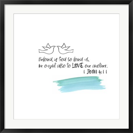 Framed Love One Another II Print