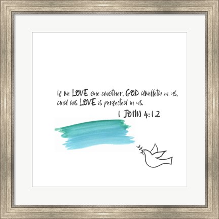 Framed Love One Another IV Print