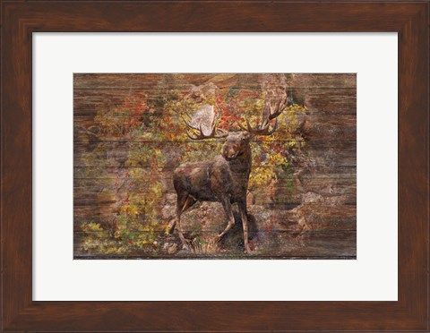 Framed Moose Meadow Print