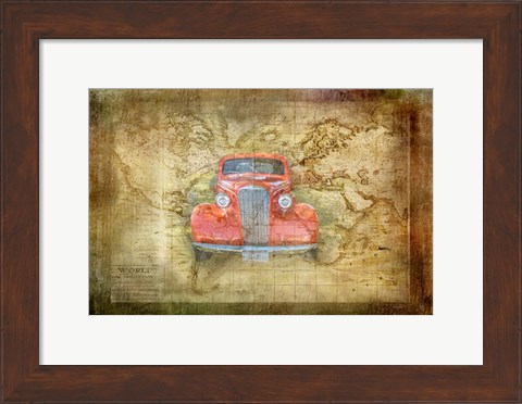 Framed Vintage Car Print