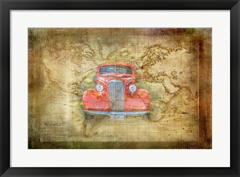 Framed Vintage Car Print