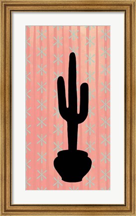 Framed Saguaro Silhouette Print