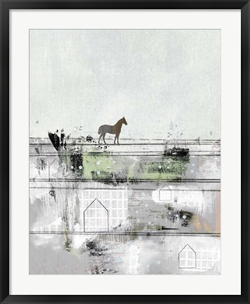 Framed Brown Horse Print