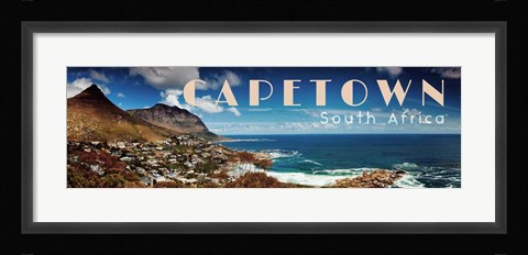 Framed Vintage, Capetown, South Africa, Africa Print