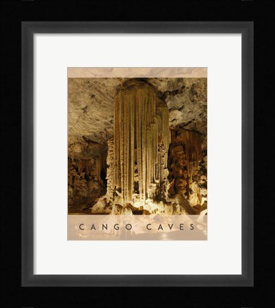 Framed Vintage Cango Caves, Oudtshoorn, South Africa, Africa Print