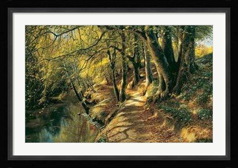 Framed River Landscape Print