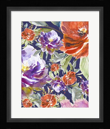 Framed Floral Collage Print