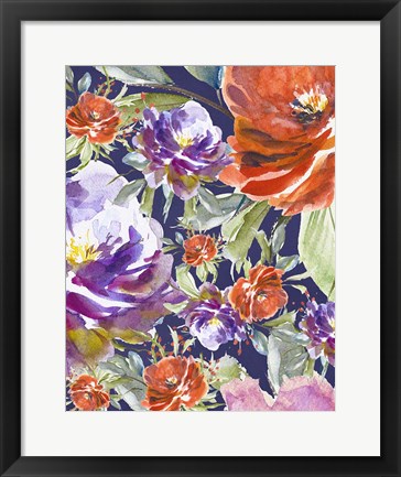 Framed Floral Collage Print