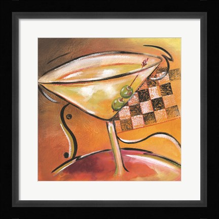 Framed Shaken Not Stirred II Print