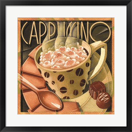 Framed Cappuccino &amp; Cafe B Print