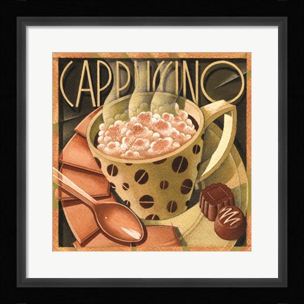 Framed Cappuccino &amp; Cafe B Print