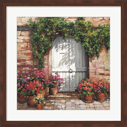 Framed Stone Stairway Petites A Print