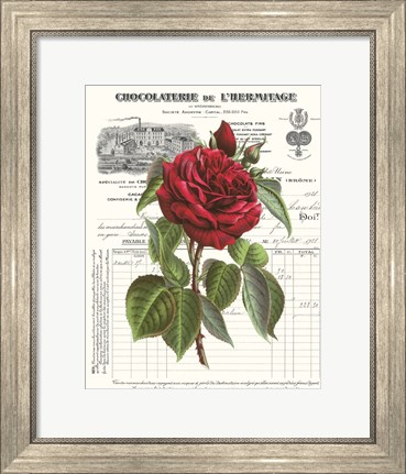 Framed Heirloom Roses A Print