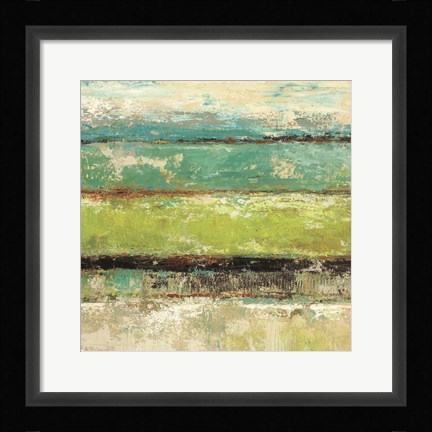 Framed Living Green II Print