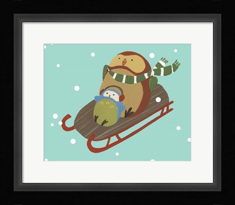Framed Happy Owlidays V Print