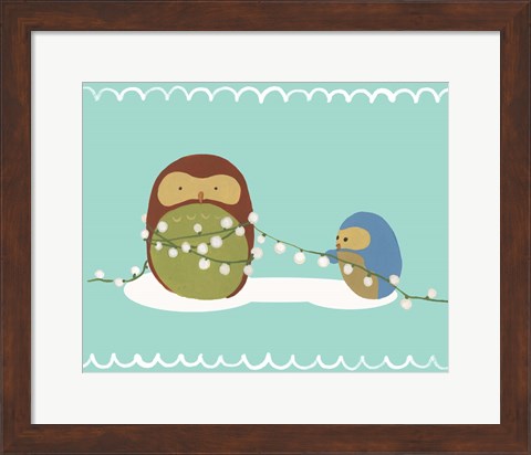 Framed Happy Owlidays VII Print