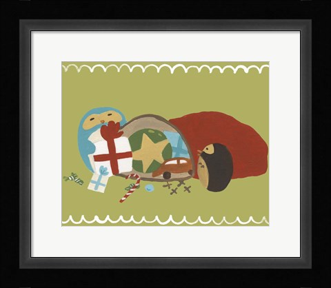 Framed Happy Owlidays X Print