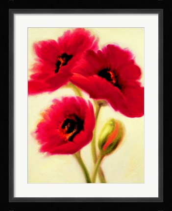 Framed Red Poppies Print
