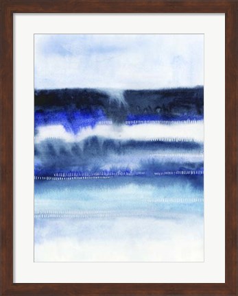 Framed Shorebreak Abstract I Print