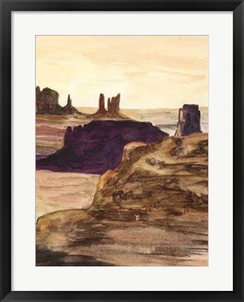 Framed Desert Diptych II Print