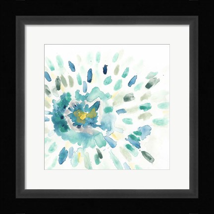 Framed Starburst Floral I Print