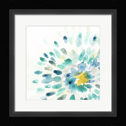 Framed Starburst Floral II Print