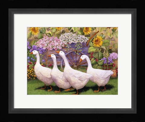 Framed Garden March III Print
