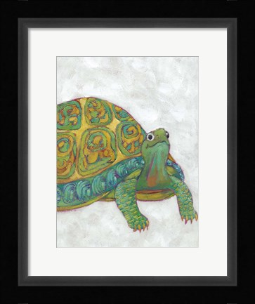 Framed Turtle Friends I Print