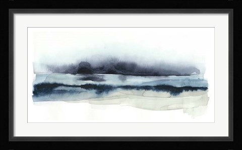 Framed Stormy Sea I Print