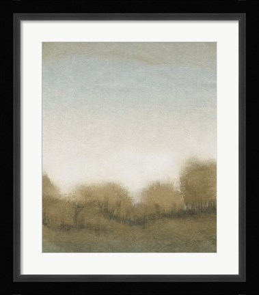 Framed Golden Treeline I Print