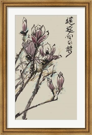 Framed Mandarin Magnolia II Print
