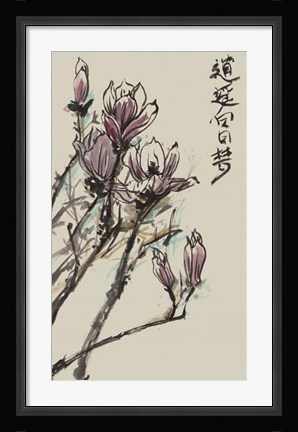 Framed Mandarin Magnolia II Print