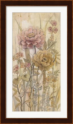 Framed Floral Chinoiserie II Print
