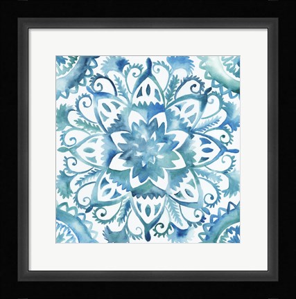 Framed Meditation Tiles IV Print