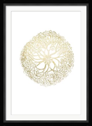 Framed Gold Foil Ocean Gems I Print