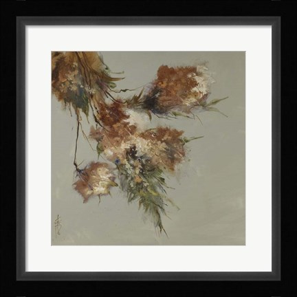 Framed Rusty Spring Blossoms III Print