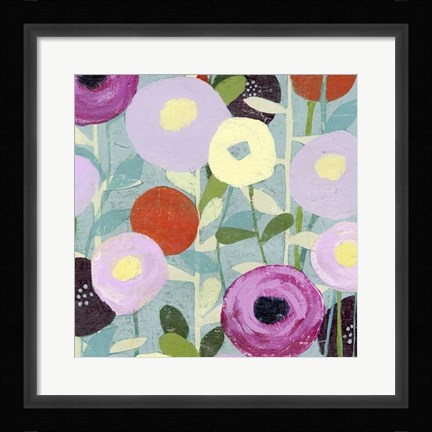 Framed Poppy Strata III Print