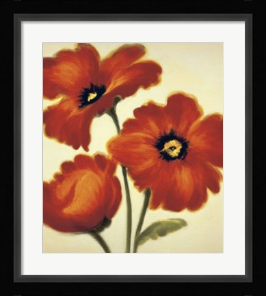Framed Orange Poppies Print