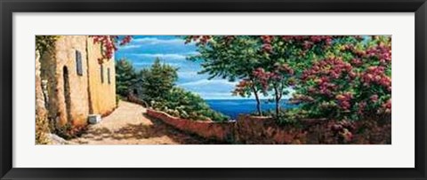 Framed P. Rasero - Promenade Sul Mare Size 39.5x13.75 Print