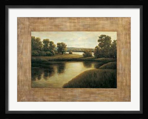 Framed Samuel Blanco - Lake View I Size 31.5x23.75 Print