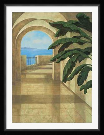Framed Ocean Villa II Print