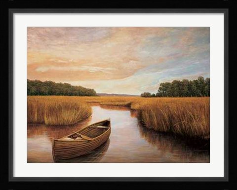 Framed Reflections on the Lake I Print