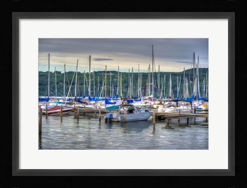 Framed Harbor at Watkins Glen Print