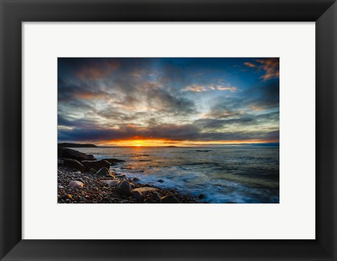 Framed Sunrise on Boulder Beach Print