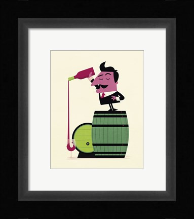 Framed Wine Print