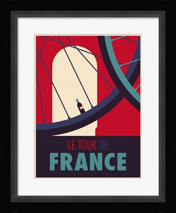 Framed Tour de France Print
