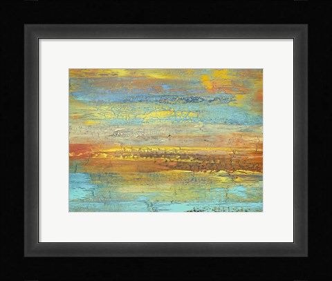 Framed Golden Landscape Print